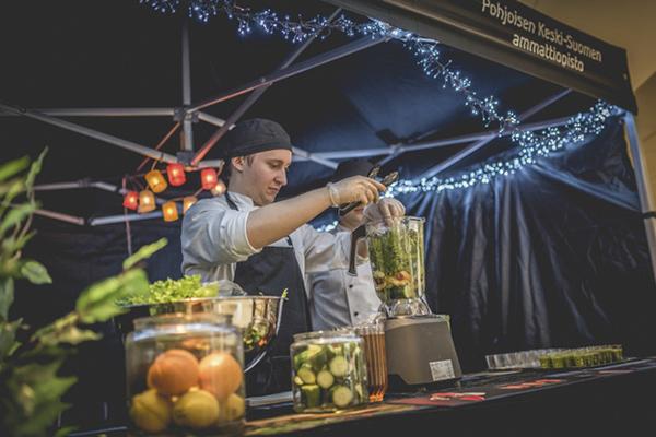 Avoimet ovet smoothiebaari