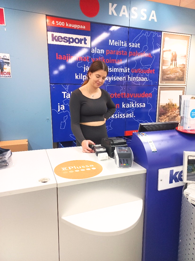 Venla työssäoppimassa